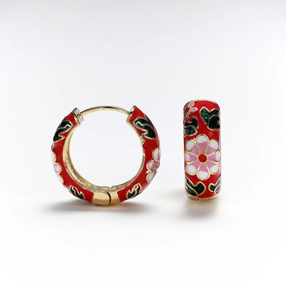 Spring Floral Blush Earrings
