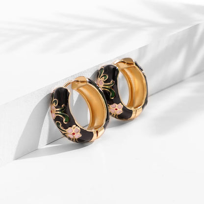 Spring Floral Blush Earrings