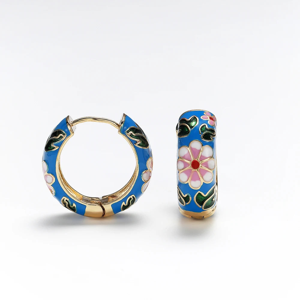 Spring Floral Blush Earrings