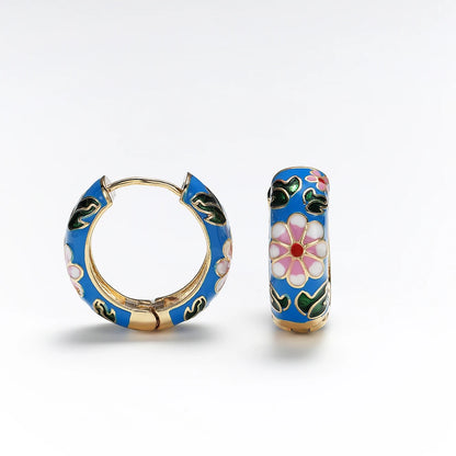 Spring Floral Blush Earrings